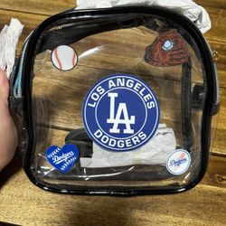 Clear Dodgers Bags. Stadium Bag