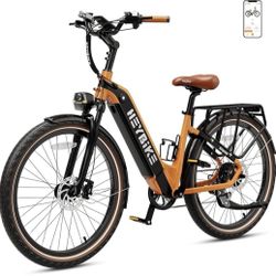 Heybike Cityrun Electric Bike, 1000W Motor Peak City Cruiser Ebike, 48V 15Ah(720Wh) Battery, 60 Mile