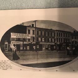 Vintage Black & White Photo Street View From 1901