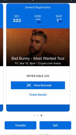 Bad Bunny Tickets 