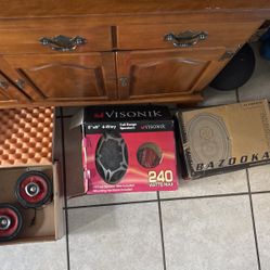 LOT OF CAR SPEAKERS Sony,Bazooka.VisonIk