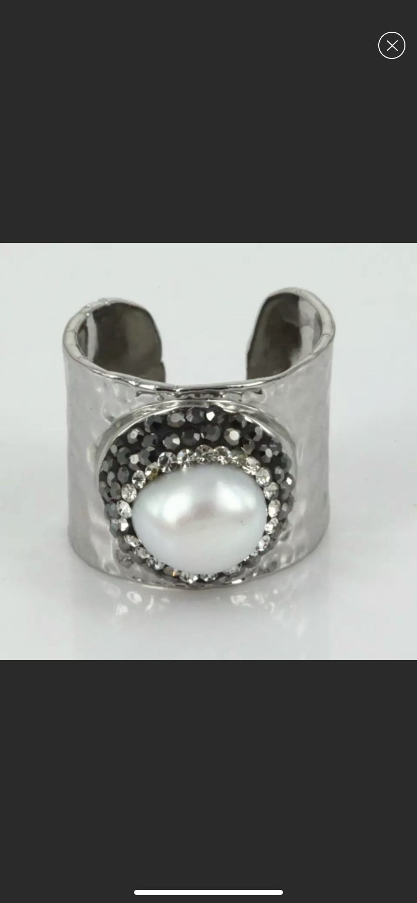 Real pearl ring
