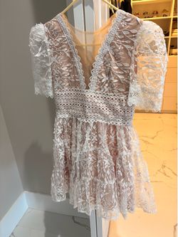 White lace dress M