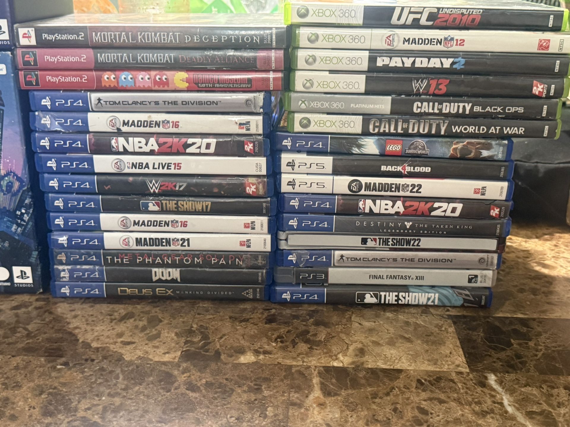 PS4 , PS3 , Ps2 , Xbox 360 Video Games 