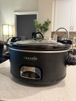 Crock-Pot Programmable 6 Quart Slow Cooker - Black