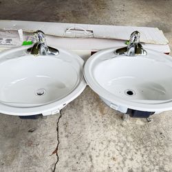 2 New Sink Assemblies