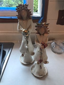 Two candle holders
