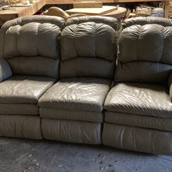 Tan Recliner Sofa Couch 