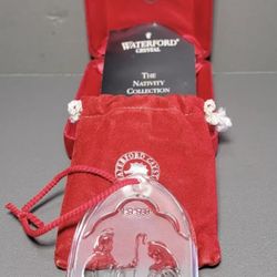 Waterford Crystal 1998 Holy Family The Nativity Collection Crystal Ornament 