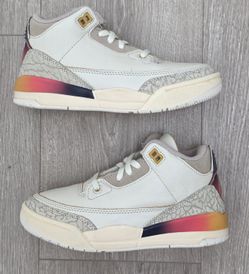 Nike Air Jordan 3 Retro X J. Balvin PS Medellín Sunset FN0346-901 Youth Size 1 🔥