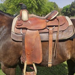 Hereford Tex Tan Rope Saddle