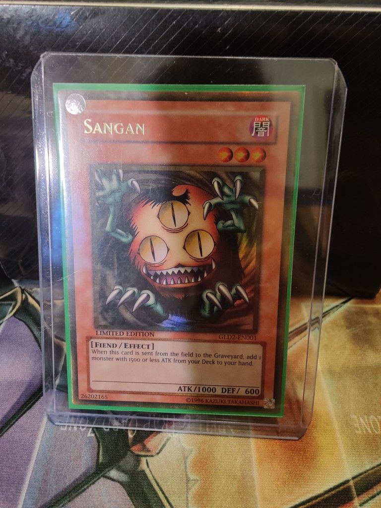 Yugioh Card - Gold Rare Sangan