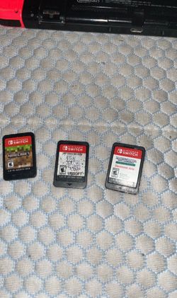 3 Nintendo switch games