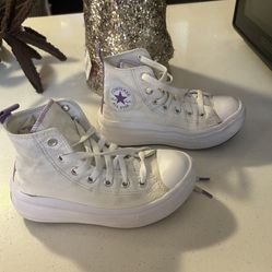 Cute Converse White / Purple ! 💜