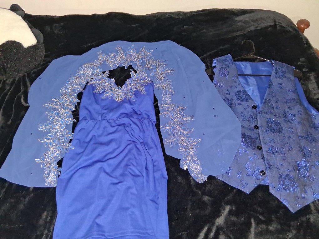 Women's Dress With Matching Shawl