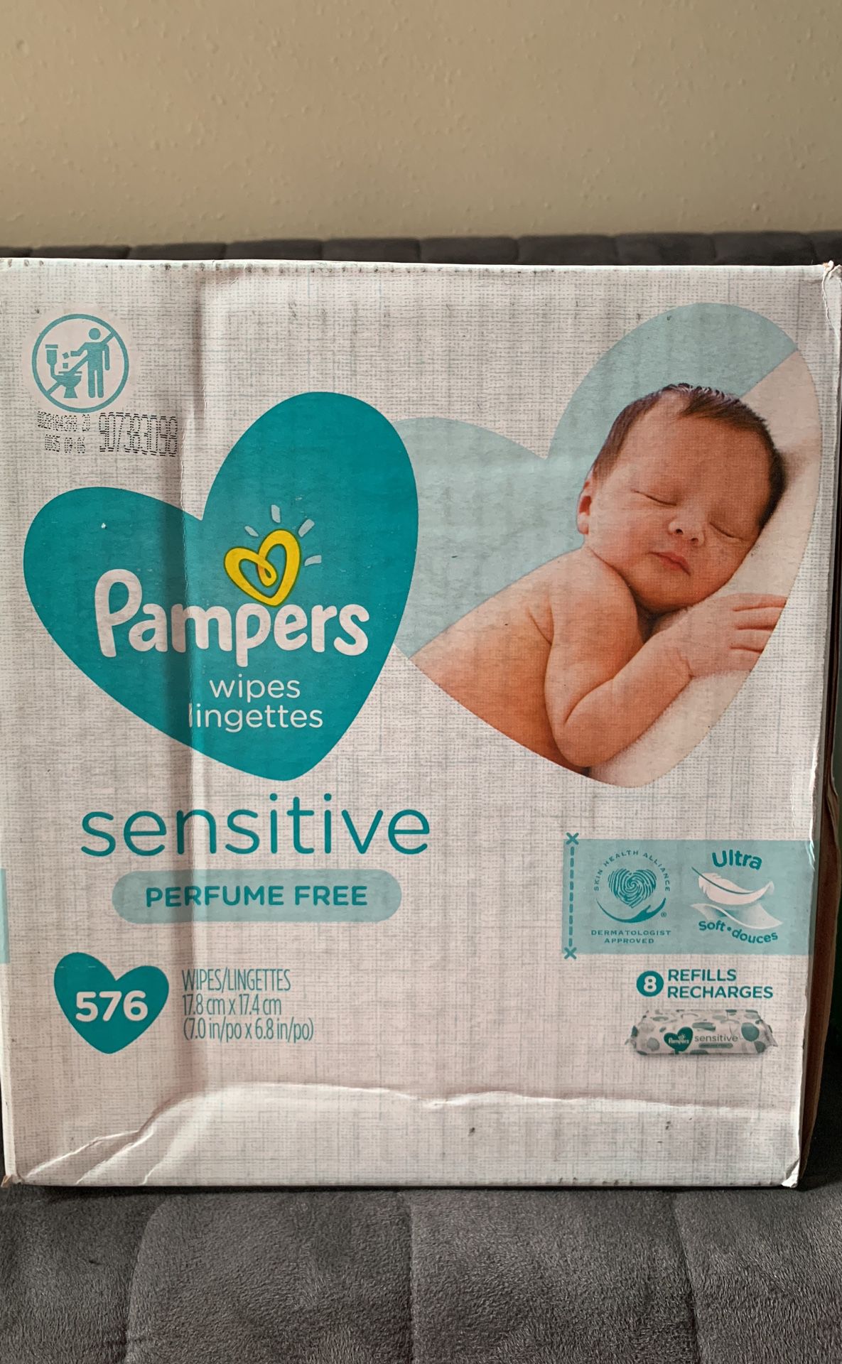 Pampers sensitive refill wipes in exchange