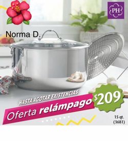 Olla de 15 qts con parrilla nueva en su caja 🌺 princess house 🌺