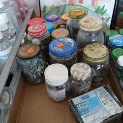 Lots Of Screws Nail Nut Etc