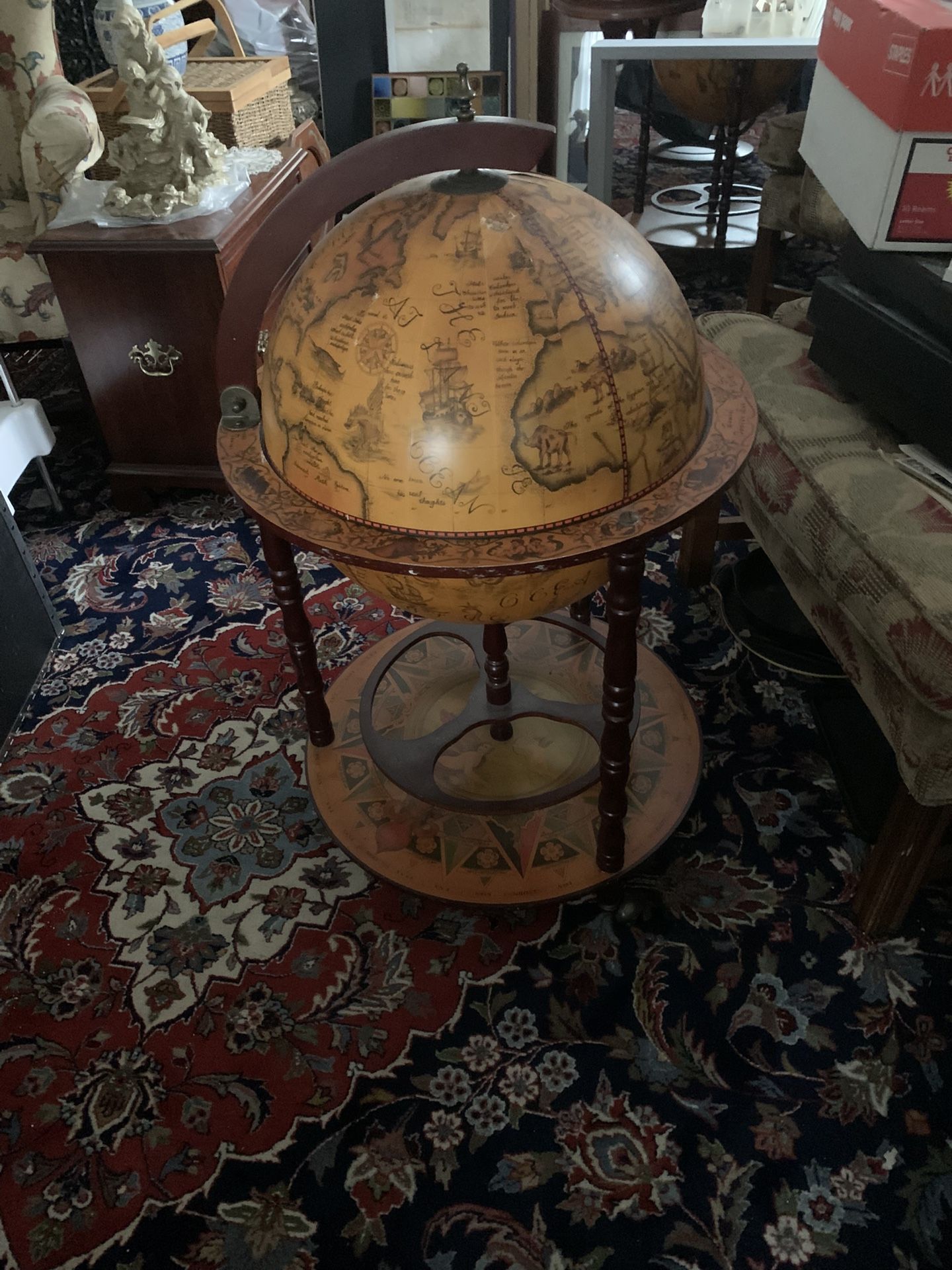 Globe Bar On Rollers