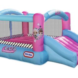 LOL Surprise Jump 'n Slide Inflatable Bounce House With Blower, Great Gift, Summer FUN
