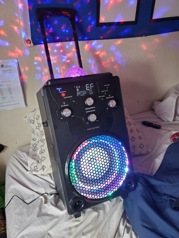 Singsation Bluetooth Music Speaker Box & Microphones