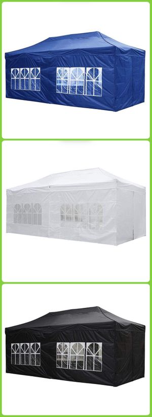 Photo 10x20” Pop Up Canopy Tent •Available 3 Colors New in Box