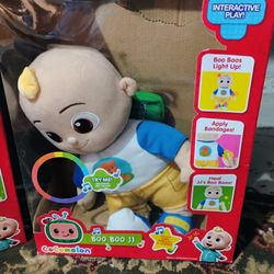 sale CoComelon Official Musical Doll Collection, Soft Plush Body, JJ + Cody Sing Along Friends