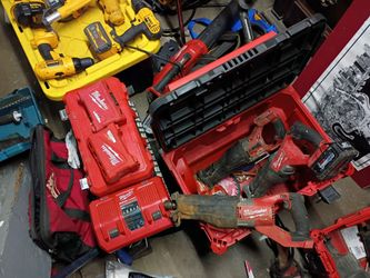 Milwaukee super sawzall ×3 heavy duty Milwaukee impact drill Milwaukee pack out toolbox
