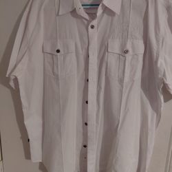 Men Collection White Shirts 2X & 2XL BUNDLE, 3 shirts $25  3 different Brands