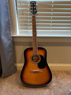 Mitchell D120SB Acoustic Guitar w/ Hard Case - Sunburst Dreadnought - Excellent Condition