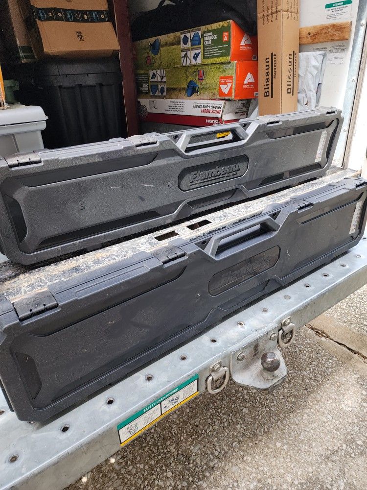 2 Hard Rifle Cases 50"×10"×3"