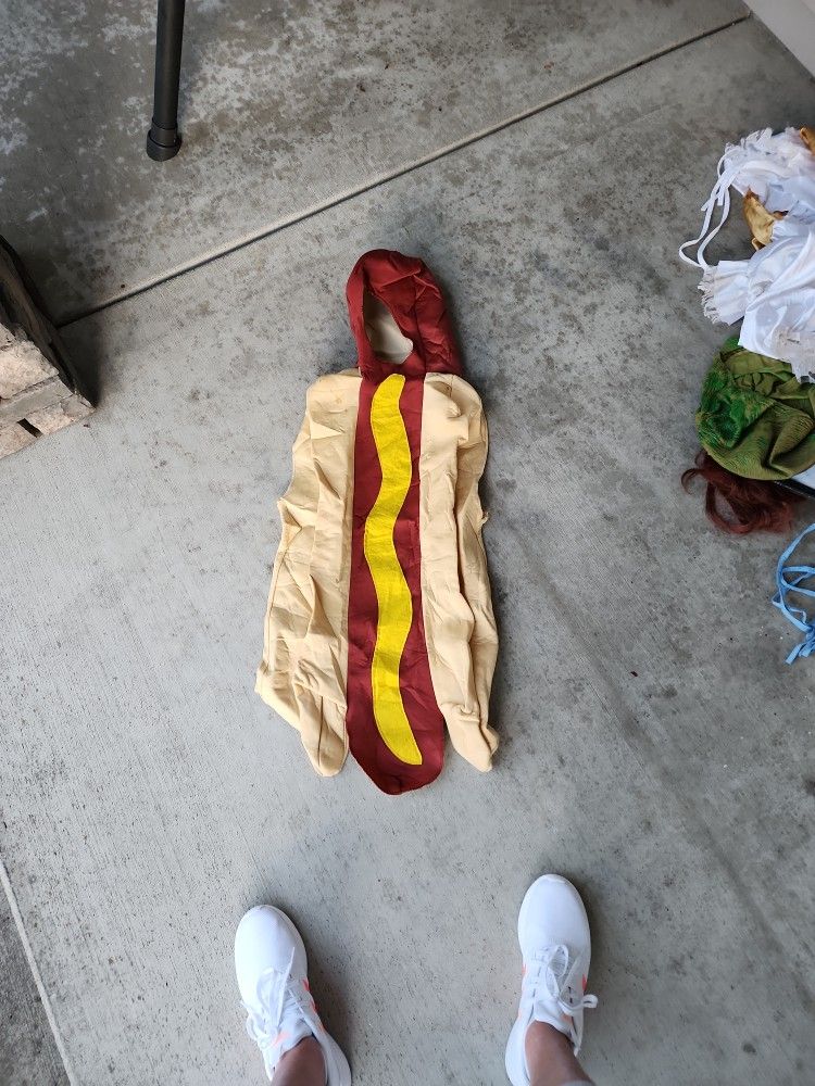 Child 7-10 Yrs Old Hot Dog Costume free