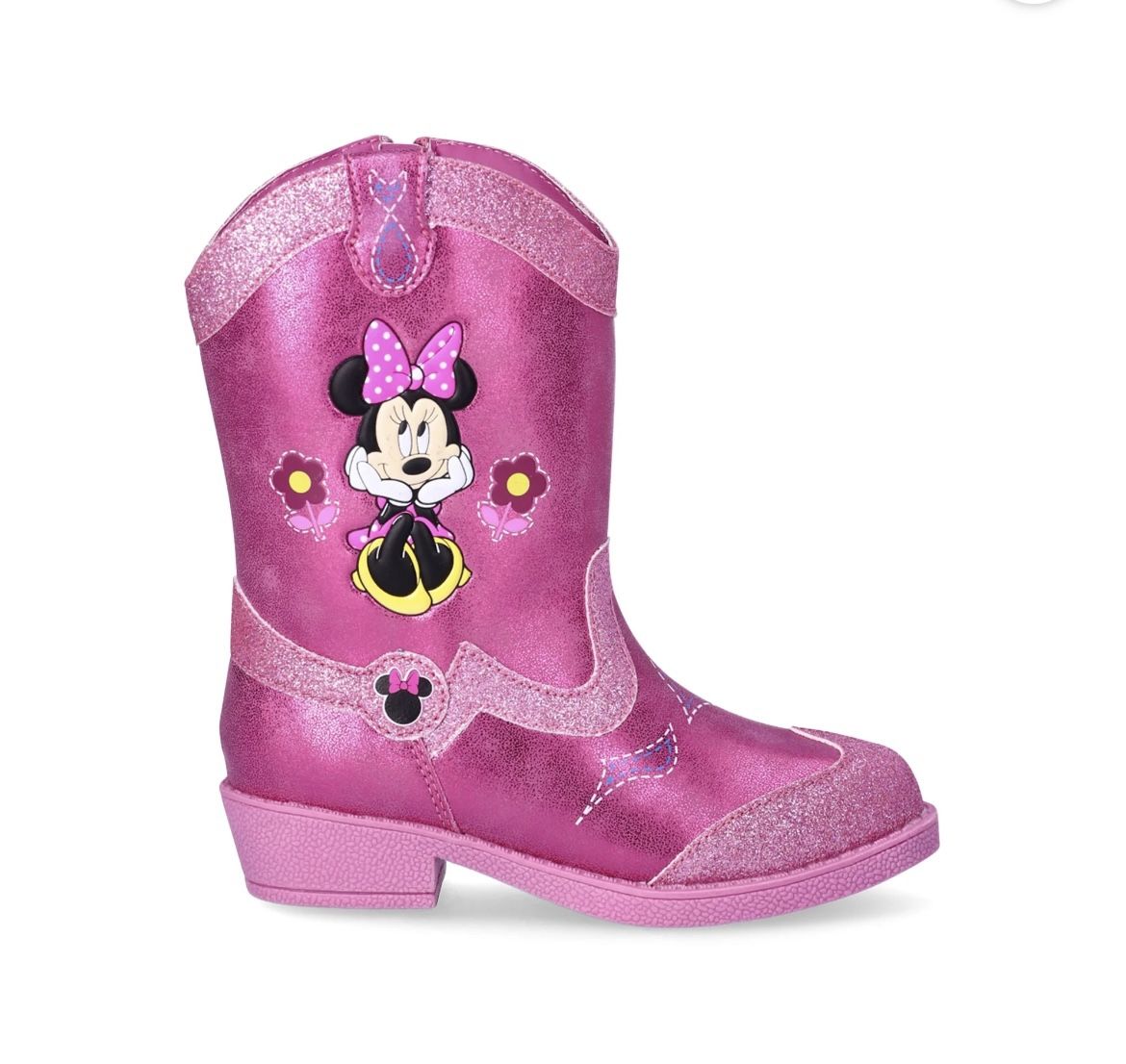 NWT toddler Minnie Mouse pink boots size 10