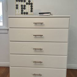 Modern Refinished Solid Wood Dresser