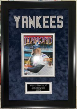 Mickey Mantle Signed Diamond Magazine Psa Coa