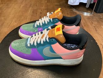 Nike Air Force 1 Low SP Undefeated Multi Patent Celestine Blue Wild Berry Sneakers Size 10.5”