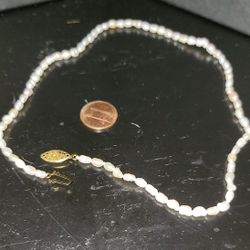 Freshwater pearl choker pink beige