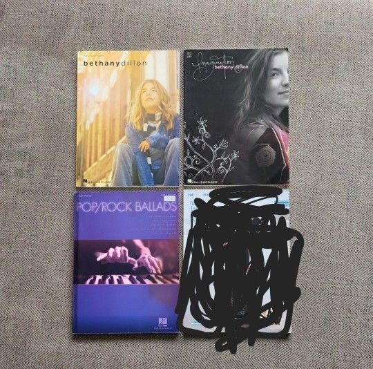 Gently Used Piano/Guitar/Vocal Sheet Music Books Lot Of 2
