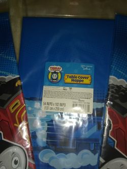Thomas and friends plactic table covers