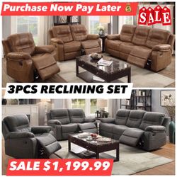 Reclining Sofa, Loveseat,Recliner $$1,199.99