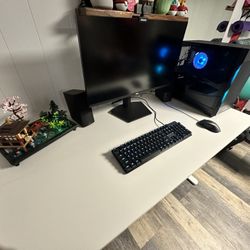 Gaming PC Setup – Ryzen 5 5600X3D / RX 6650 XT / 16GB RAM – Full RGB + Monitor + Bose Speakers