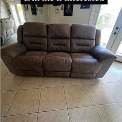 Full Size Sofa W Recliners