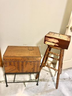 🎼 Music-Themed Storage Chest + Keepsake Box (Set of 2) 