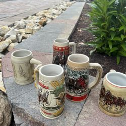 Collectible Budweiser Steins 