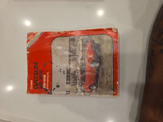 Datsun Manual 1970 - 78 10.00 $