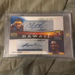 Authentic Kobe/ Carmelo Dual Auto
