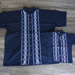 Camisa Mexicana- Guayabera/ Mexican Shirt size 2XL and 4T