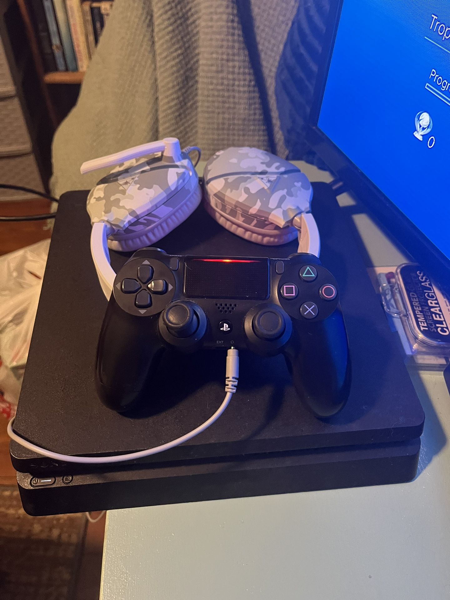 Used Ps4, Controller, Turtle Beach Headset, Madden 24