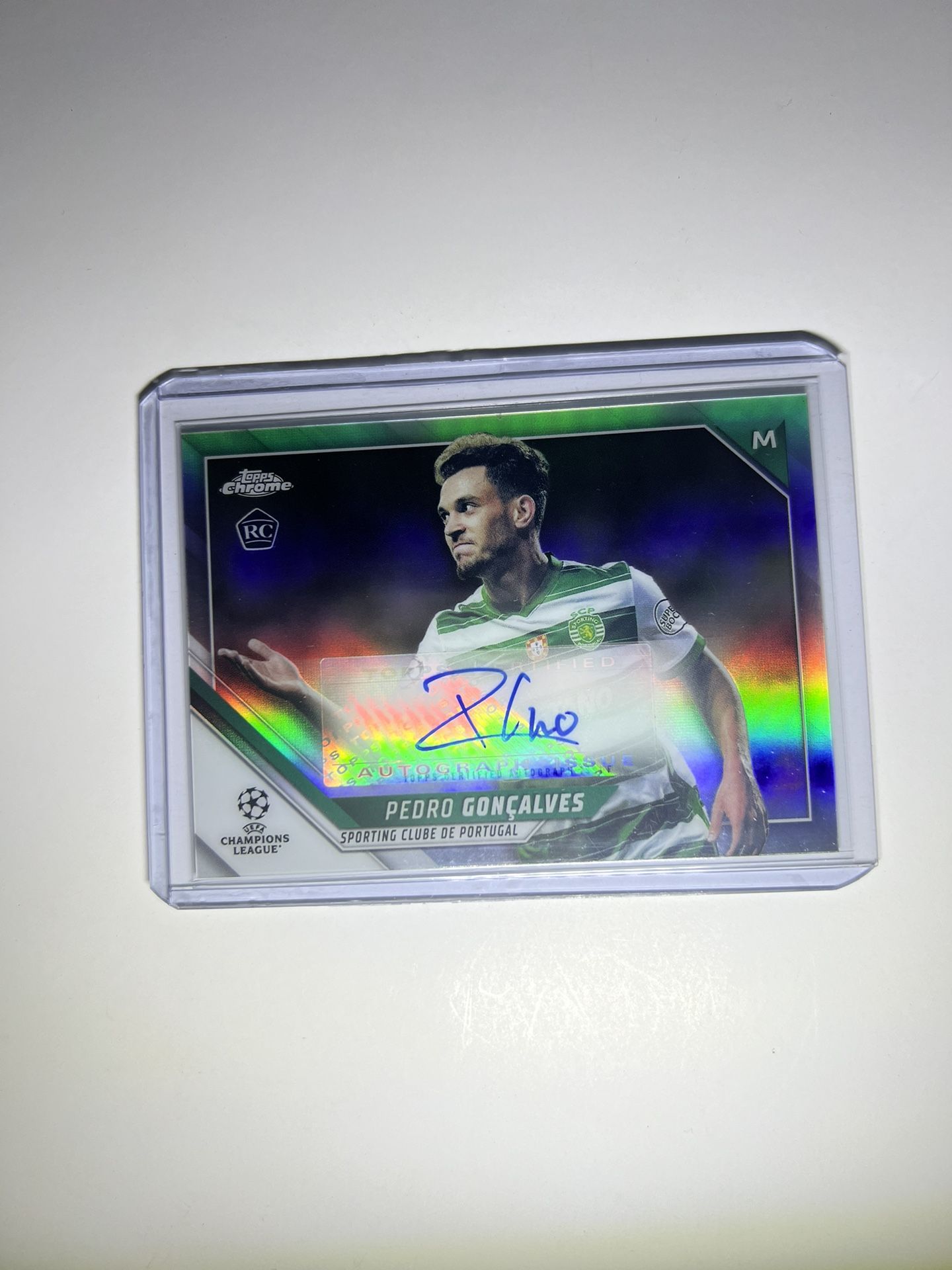 2021-22 Topps Chrome Ucl Pedro Goncalves Auto