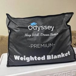 New Odyssey premium weighted blanket with case